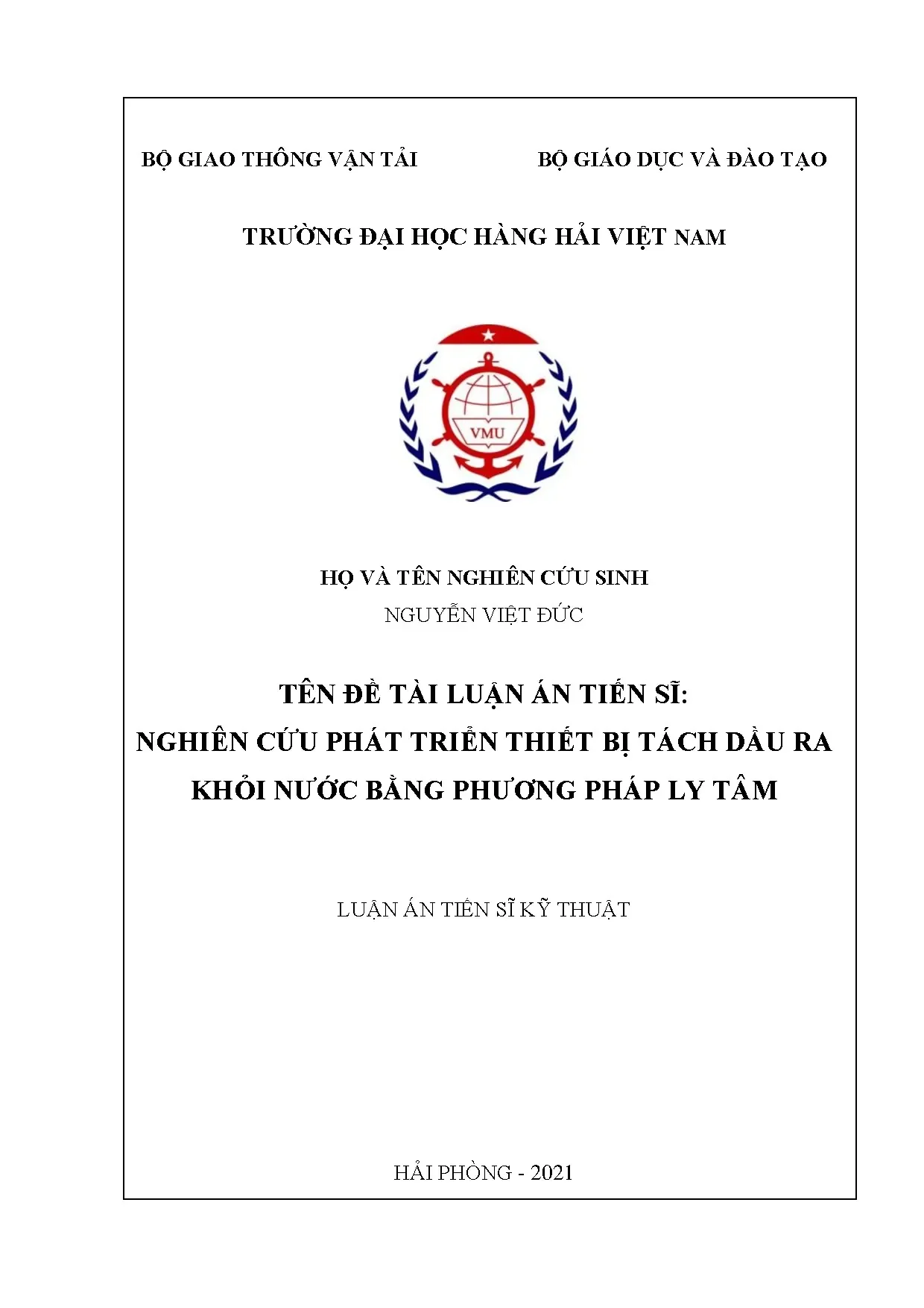 Thiết bị tách dầu nước bằng ly tâm: Nghiên cứu và phát triển