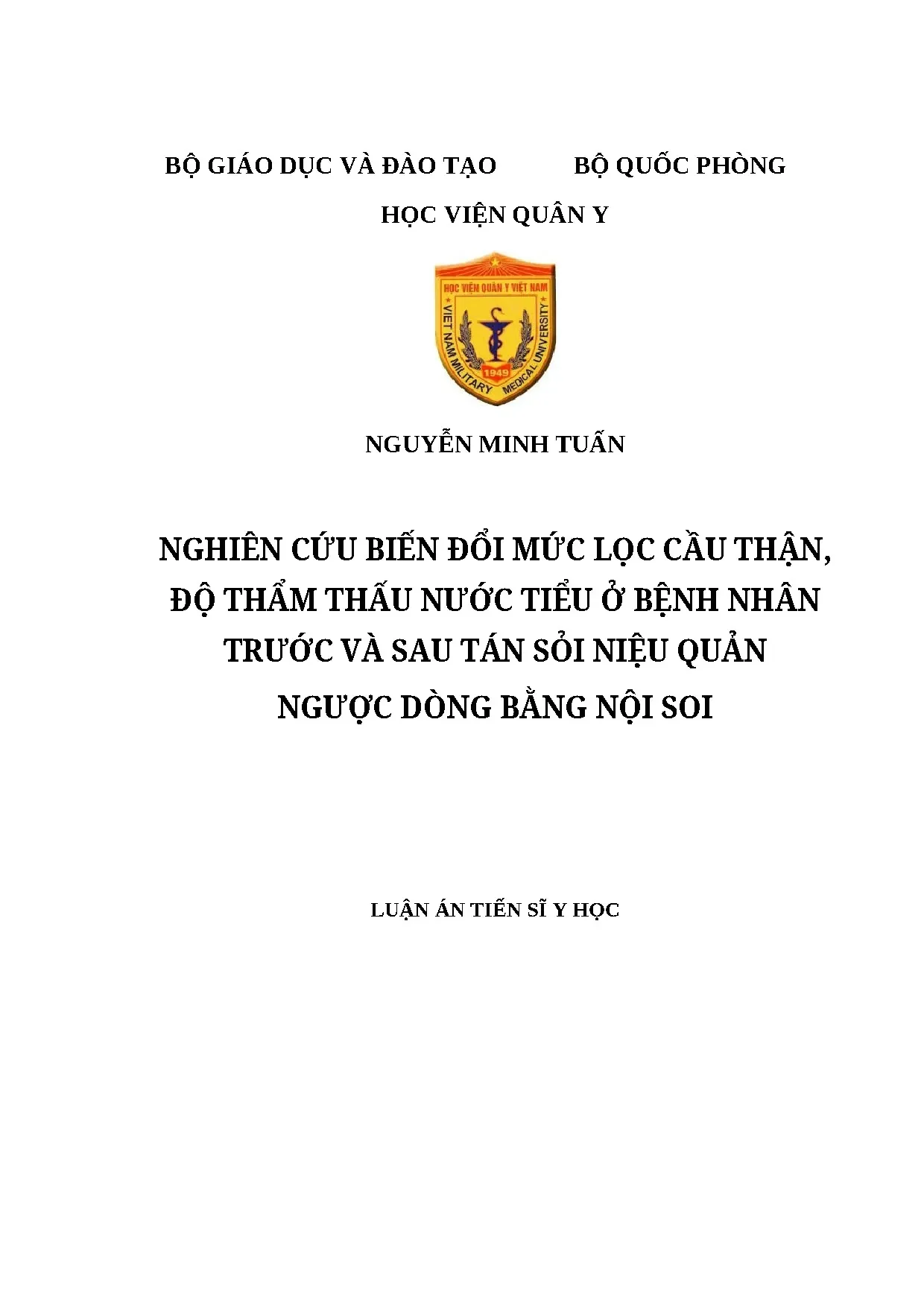 Biến đổi Mức lọc cầu thận, Độ thẩm thấu nước tiểu sau tán sỏi