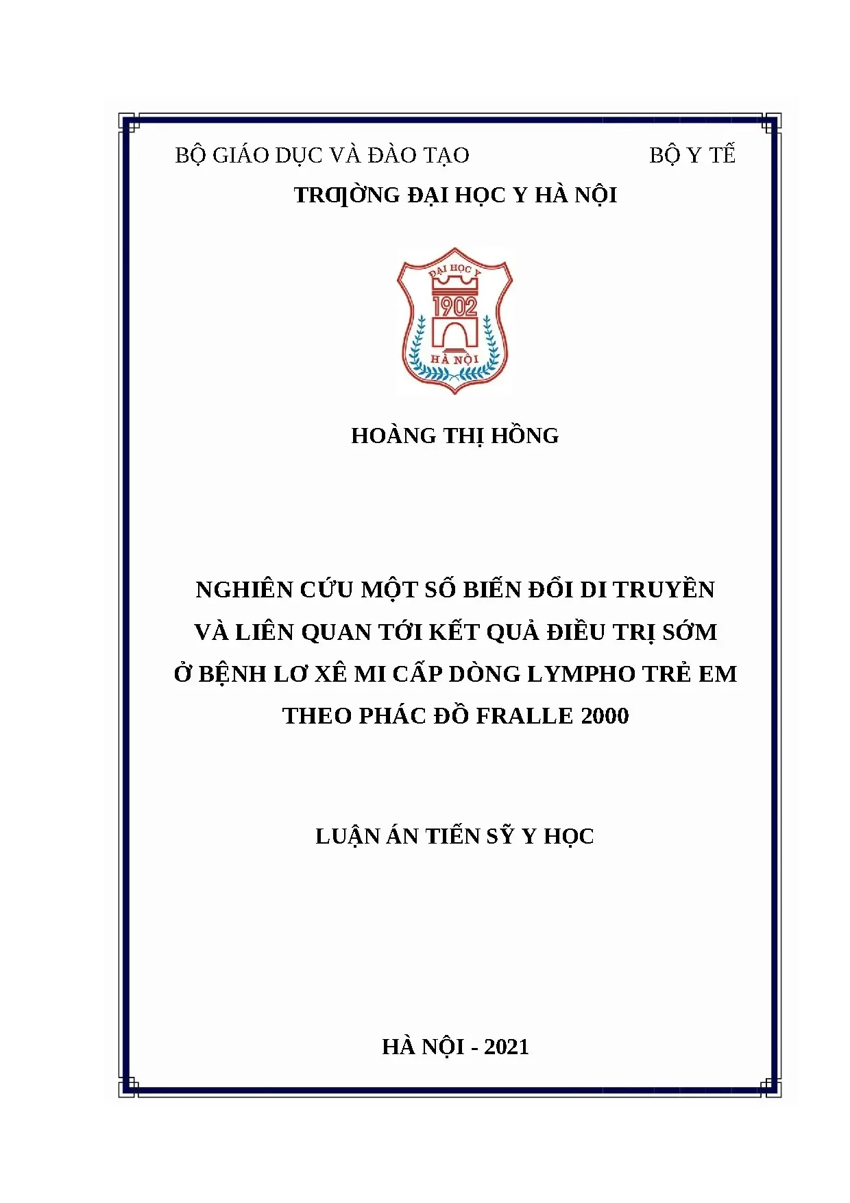 Biến đổi di truyền và điều trị Lơ xê mi cấp dòng lympho trẻ em
