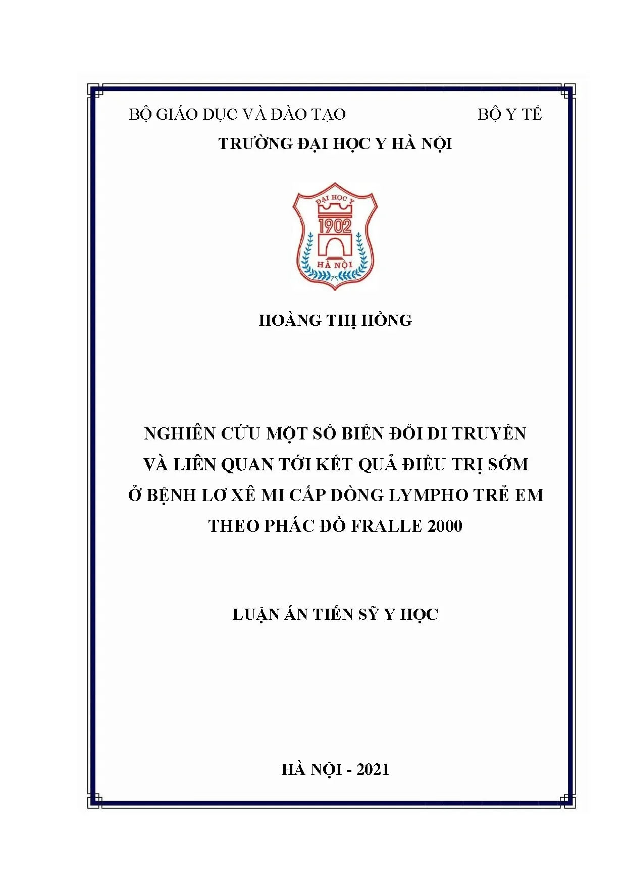 Nghiên cứu một số biến đổi di truyền và liên quan tới kết qu