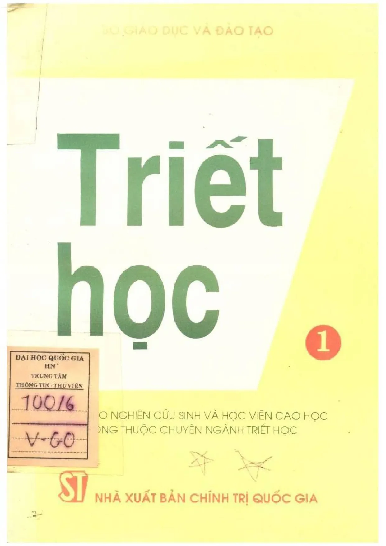 Giáo trình Triết học cho Nghiên cứu sinh (Không chuyên)