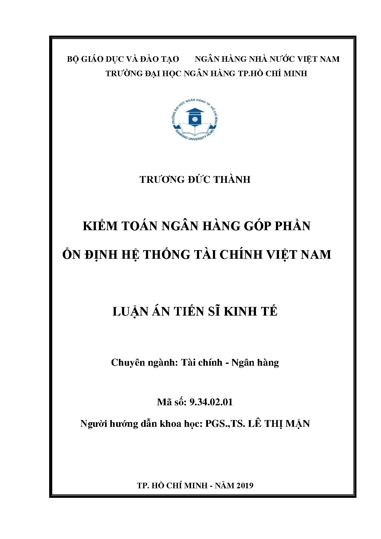 Kiểm toán ngân hàng góp phần ổn định hệ thống tài chính Việt Nam