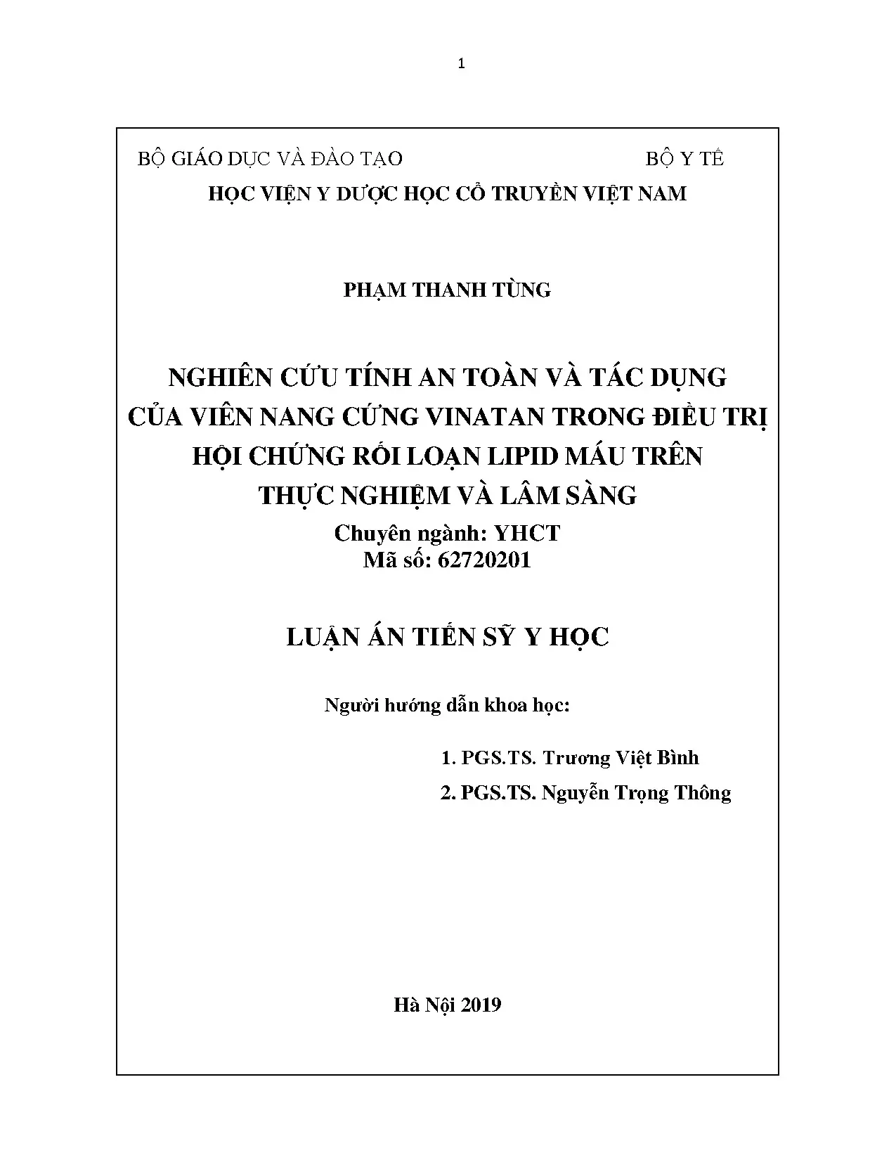 Vinatan: An toàn và hiệu quả điều trị rối loạn lipid máu