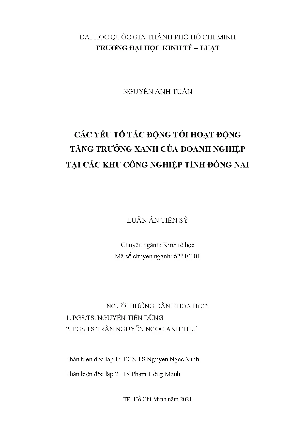 Tăng trưởng xanh doanh nghiệp Đồng Nai: Yếu tố tác động