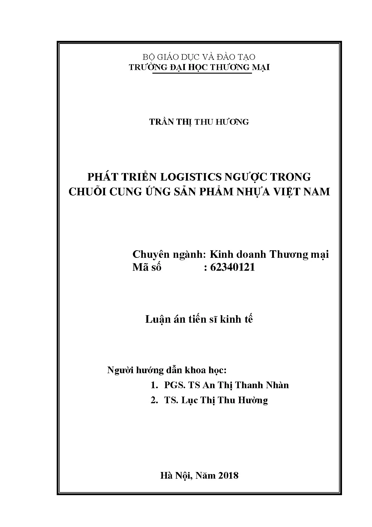 Logistics Ngược Chuỗi Cung Ứng Nhựa Việt Nam