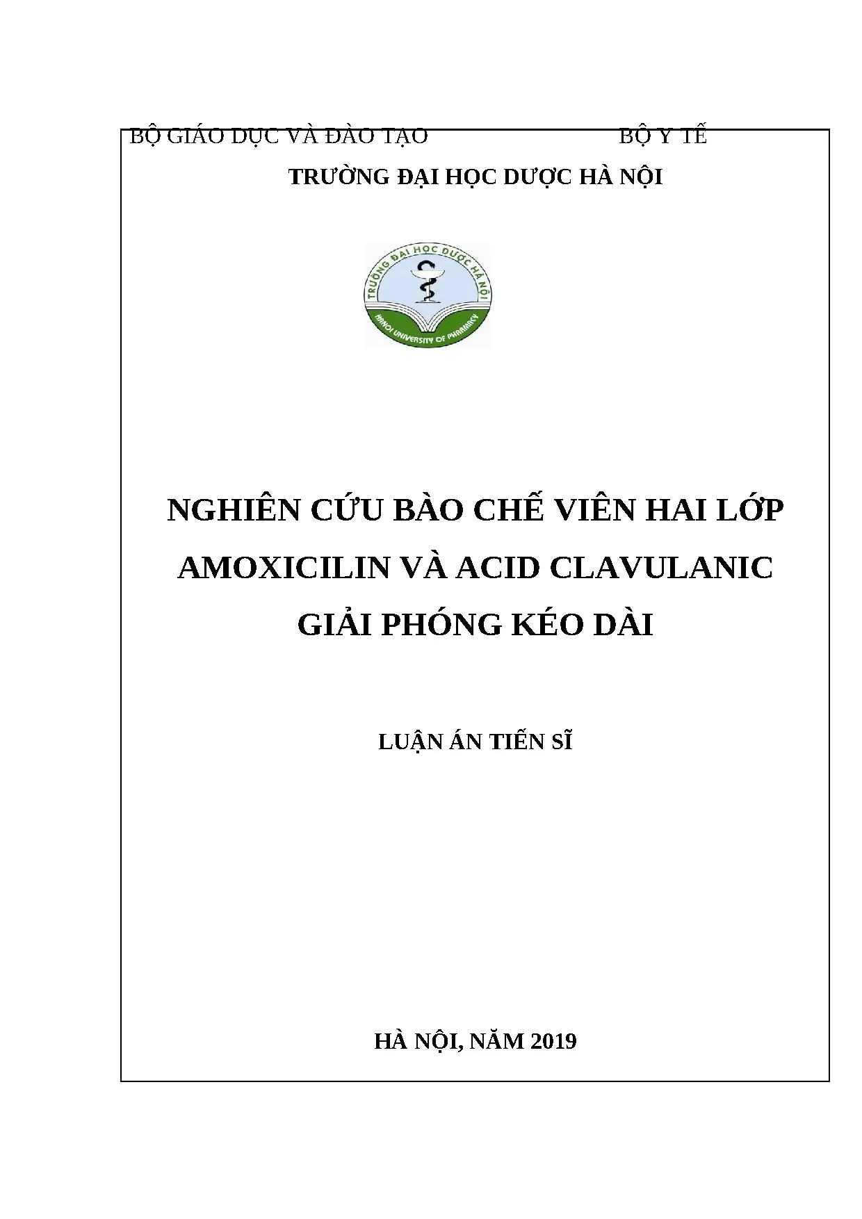 Bào chế viên Amoxicilin/Acid Clavulanic giải phóng kéo dài