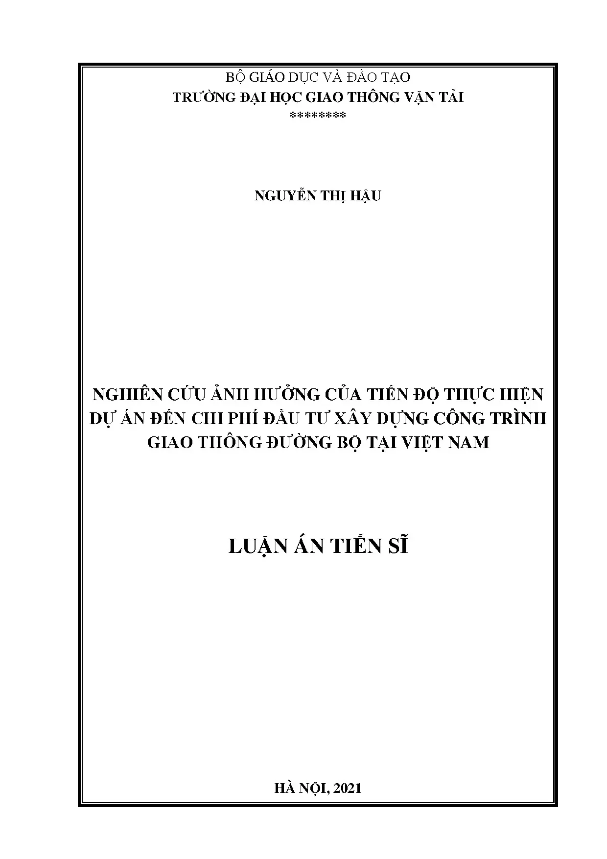 Ảnh hưởng tiến độ đến chi phí dự án giao thông đường bộ Việt Nam