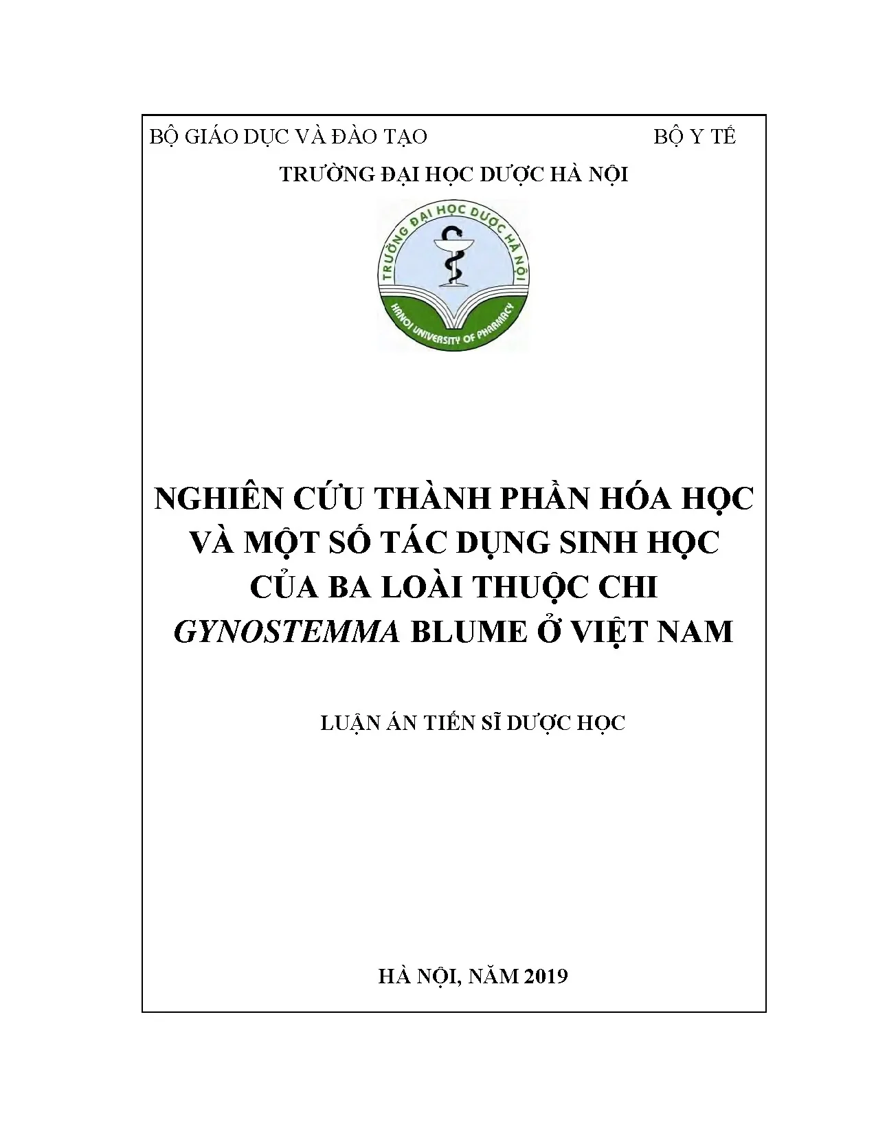 Chi Gynostemma ở Việt Nam: Hóa học & Tác dụng Sinh học