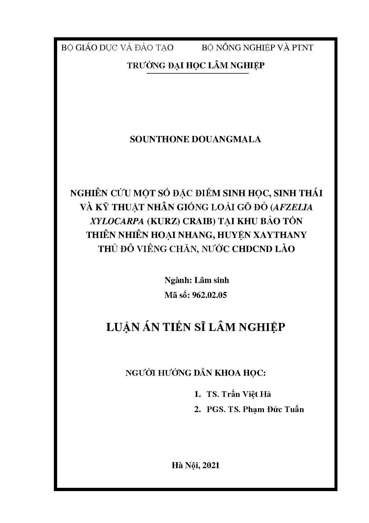 Luận án nghiên cứu một số đặc điểm sinh học sinh thái và kỹ