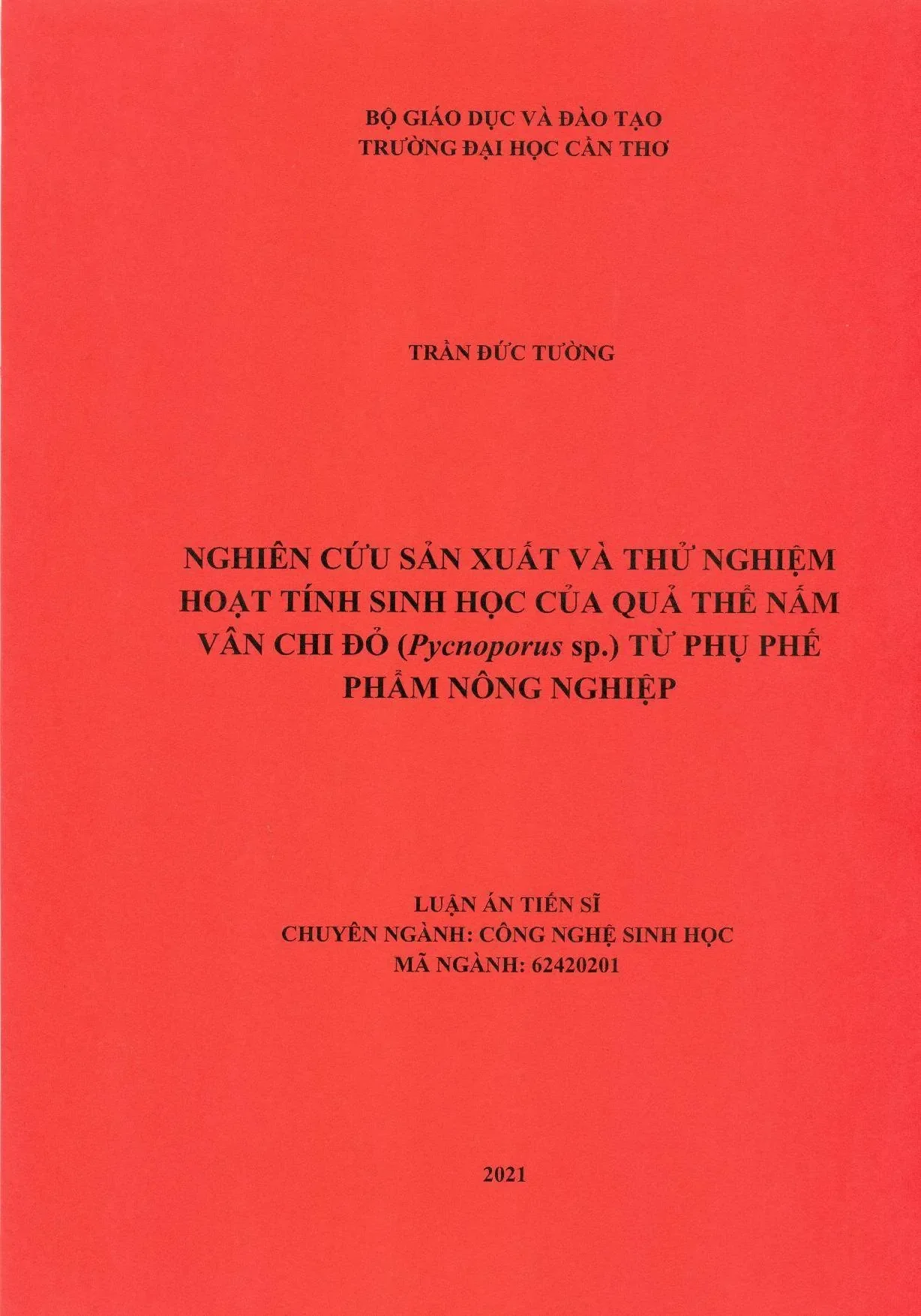 Luận án tiến sĩ nghiên cứu sản xuất và thử nghiệm hoạt tính