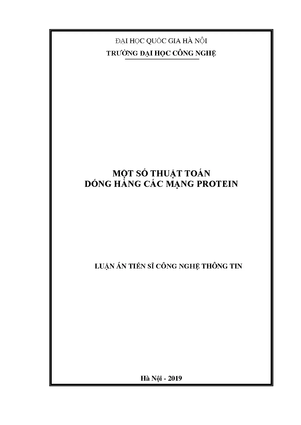Luận án tiến sĩ công nghệ thông tin một số thuật toán dóng h