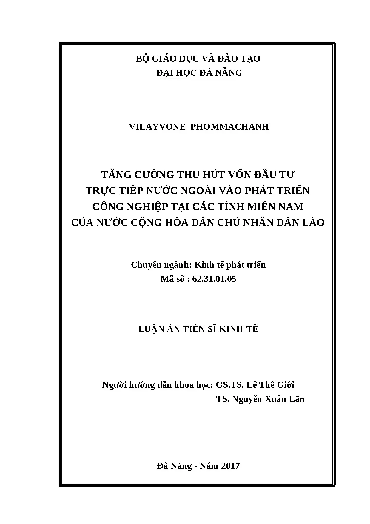 Tăng cường FDI phát triển công nghiệp miền Nam Lào
