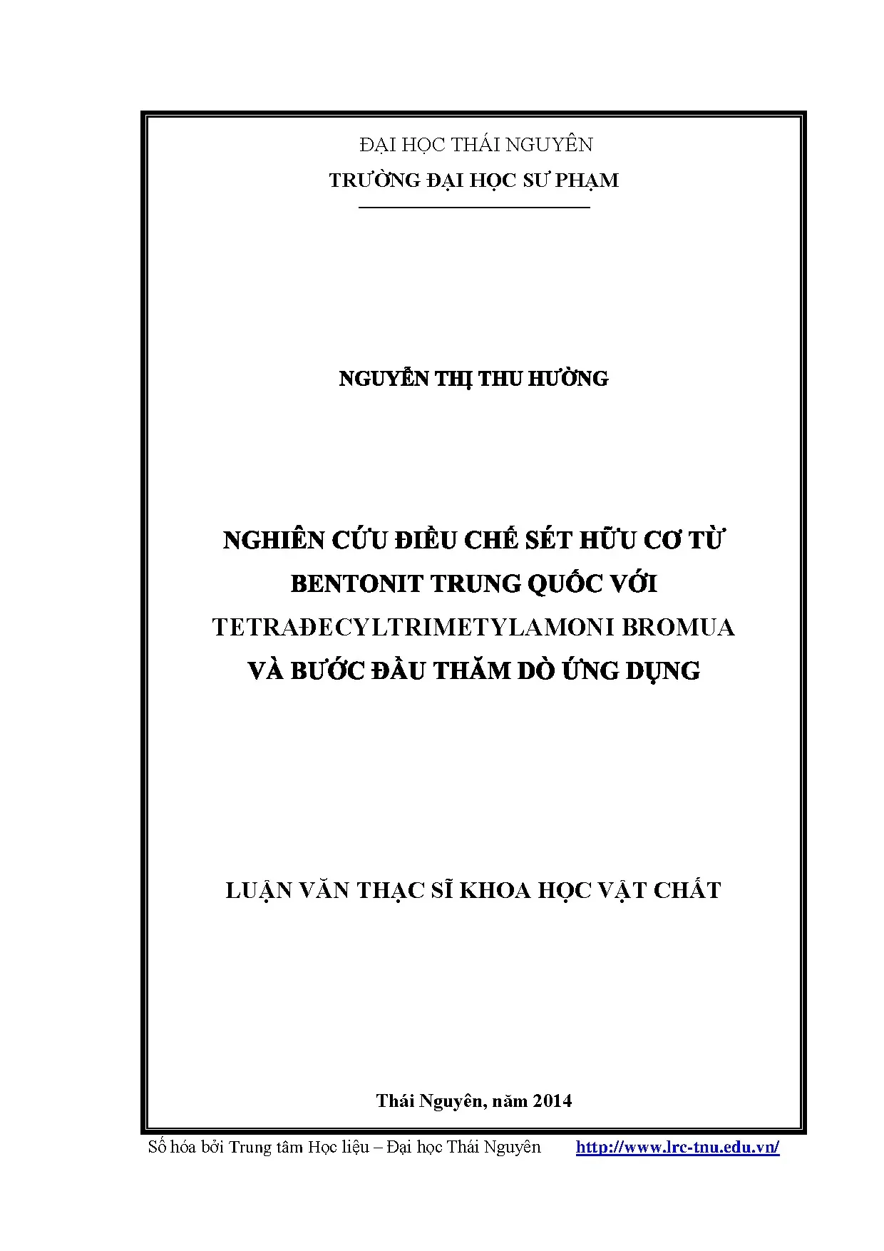 Sét hữu cơ từ Bentonit Trung Quốc và ứng dụng