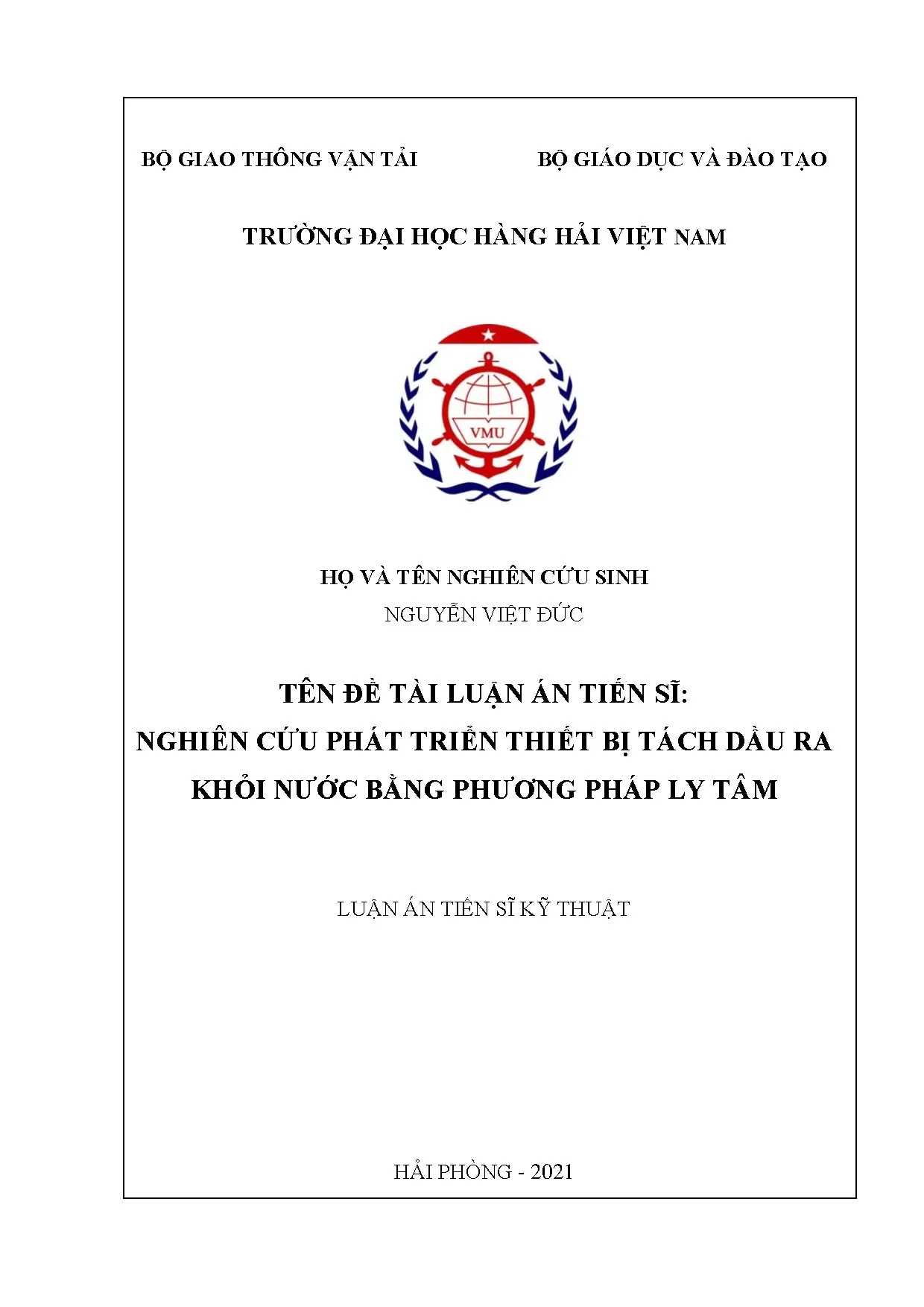 Thiết bị tách dầu nước ly tâm: Nghiên cứu và Phát triển