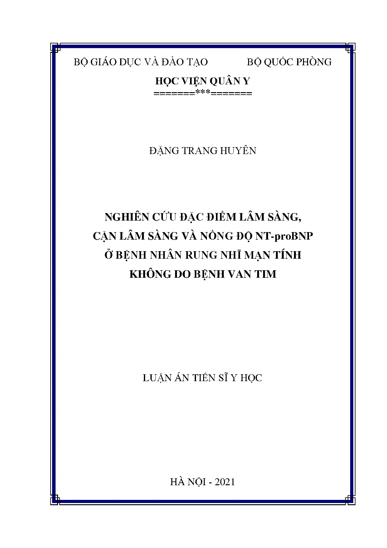 Luận án nghiên cứu đặc điểm lâm sàng cận lâm sàng và nồng độ