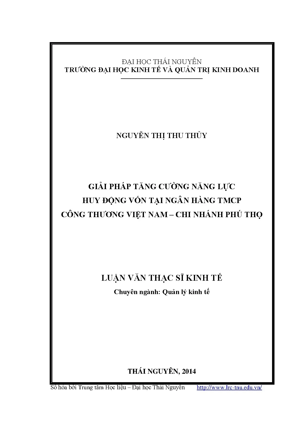 Giải pháp tăng cường năng lực huy động vốn tại ngân hàng tmc