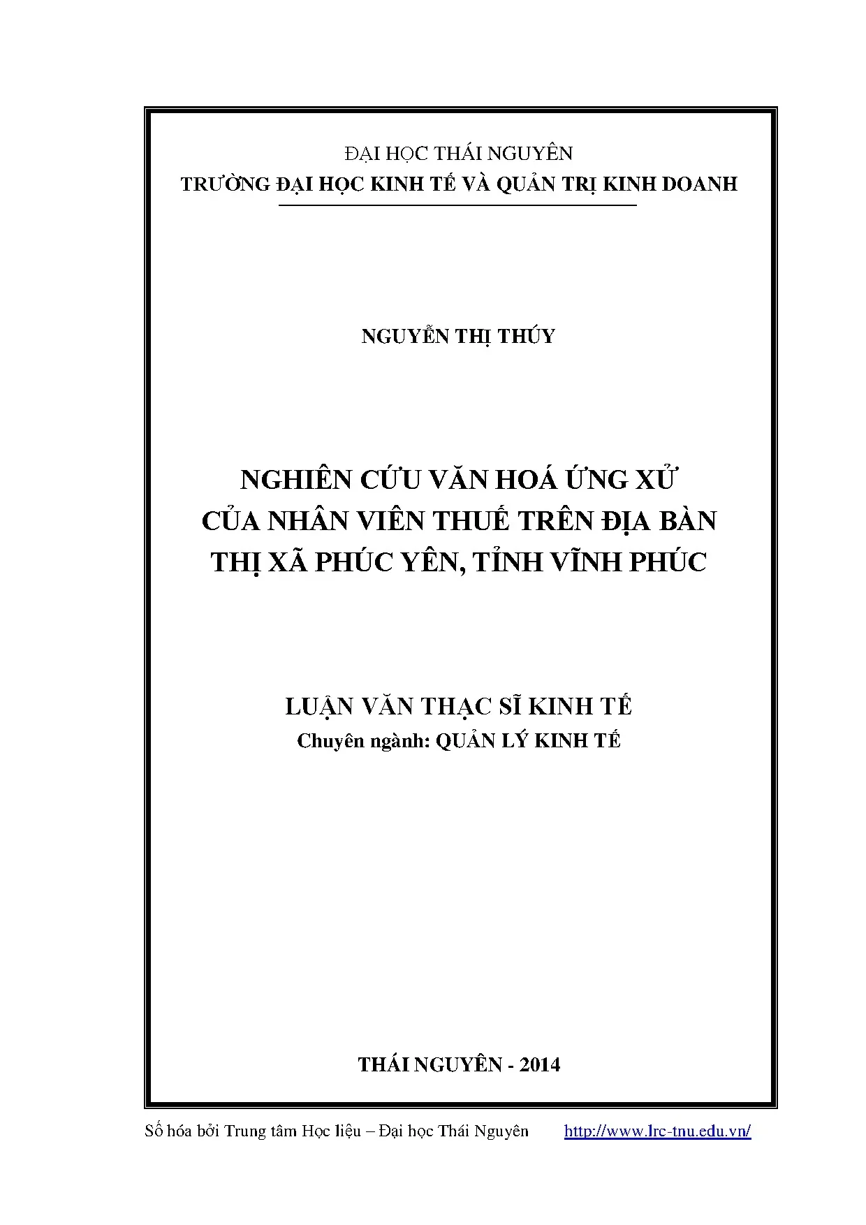 Văn hóa ứng xử nhân viên thuế Phúc Yên, Vĩnh Phúc