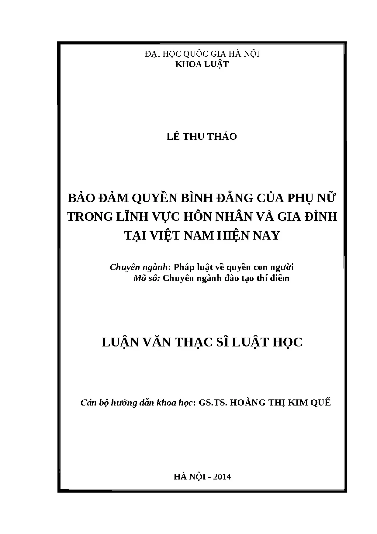 Bảo đảm quyền bình đẳng của phụ nữ trong lĩnh vực hôn nhân v