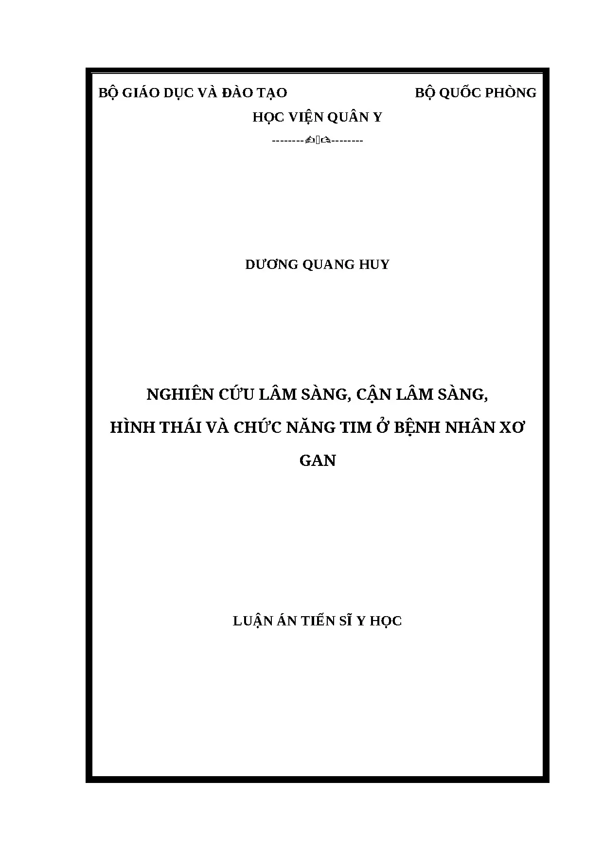 Luận án tiến sĩ nghiên cứu lâm sàng cận lâm sàng hình thái v