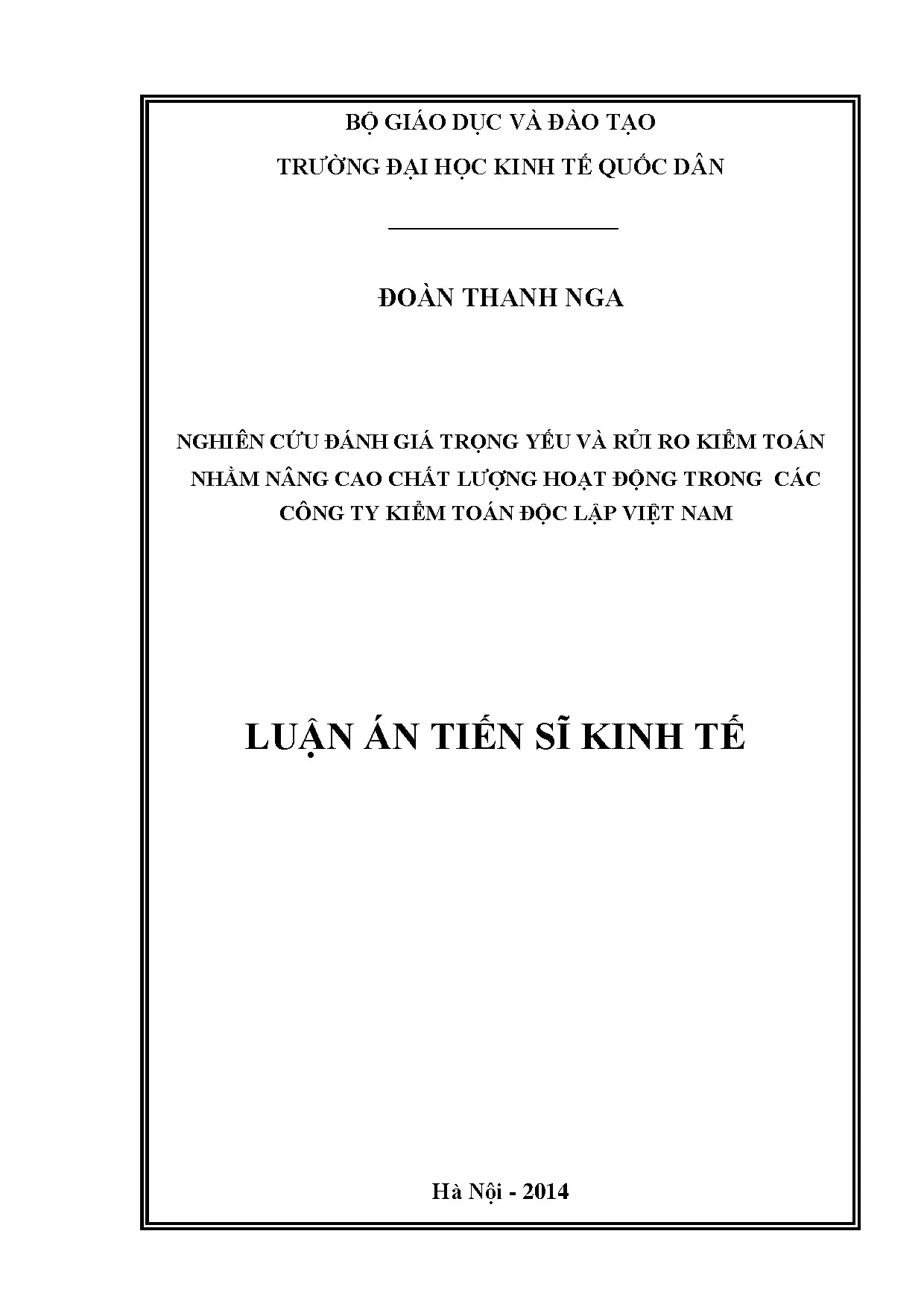 Trọng yếu & Rủi ro Kiểm toán: Nâng cao Chất lượng tại Công ty Kiểm toán VN
