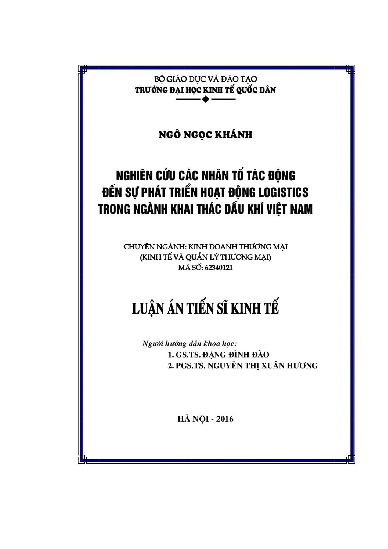 Nghiên cứu các nhân tố tác động đến sự phát triển hoạt động