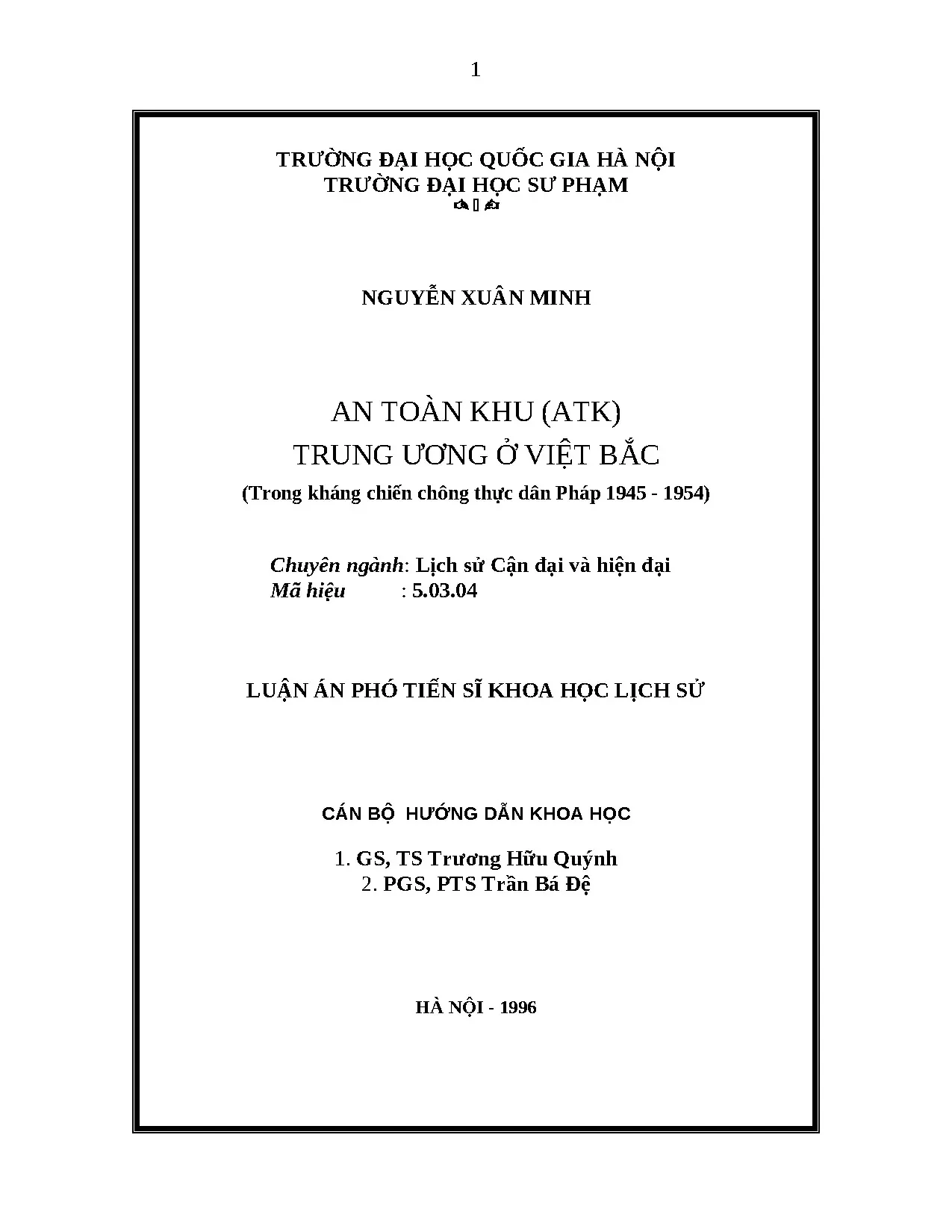 An toàn khu Trung ương Việt Bắc kháng chiến chống Pháp