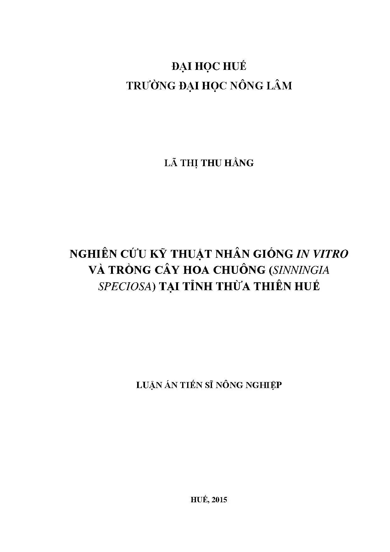 Luận án ngành trồng trọt nghiên cứu kỹ thuật nhân giống in v