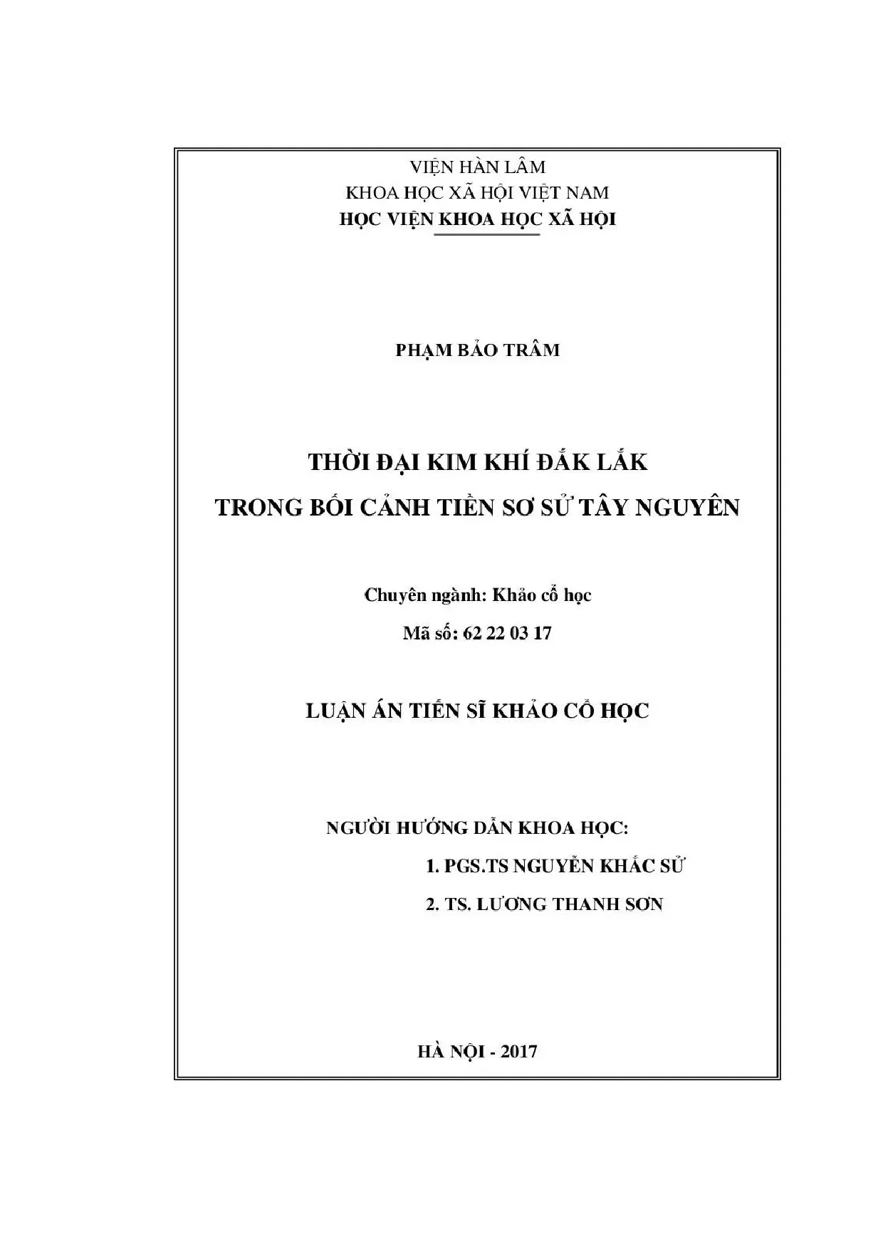 Thời đại kim khí đắk lắk trong bối cảnh tiền sơ sử tây nguyê