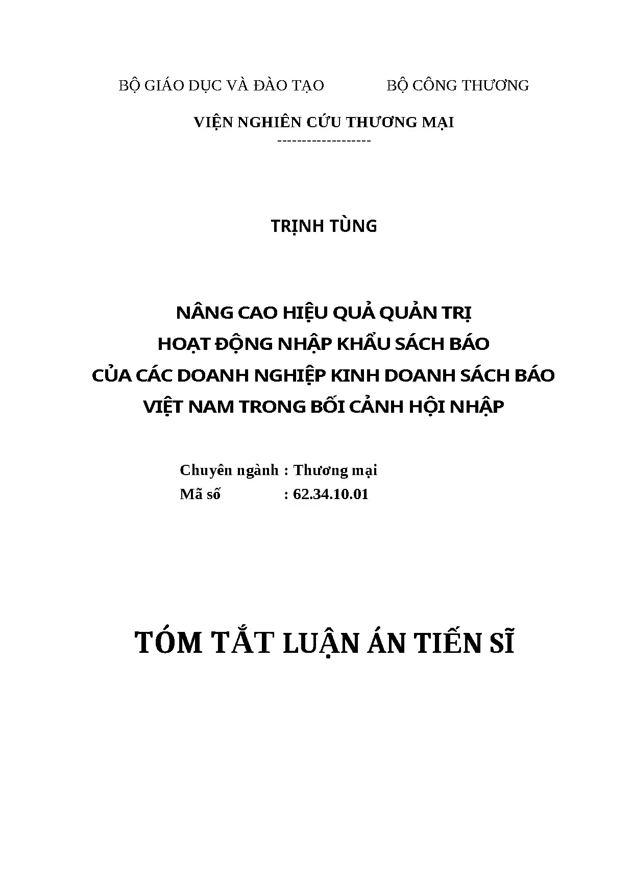 Nâng cao hiệu quả quản trị nhập khẩu sách báo tại Việt Nam