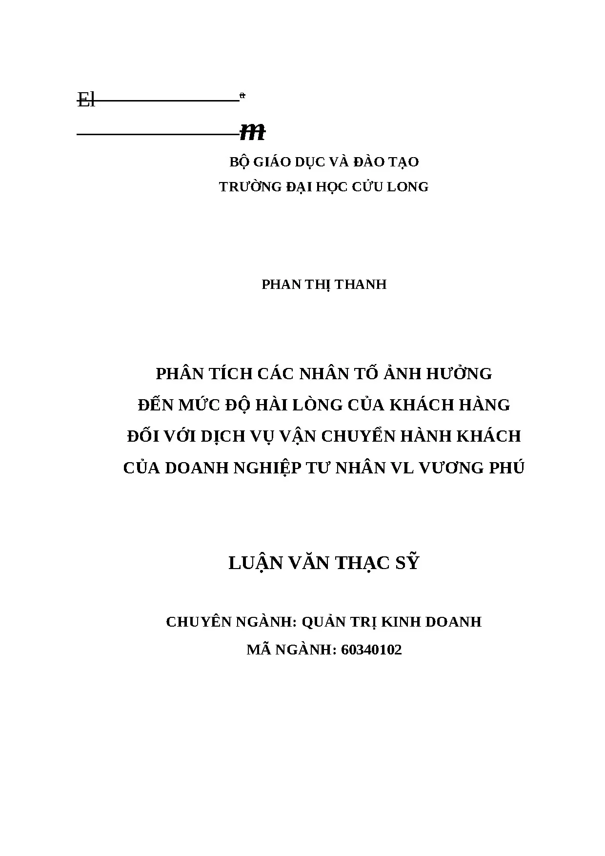 Luận án tiến sĩ phân tích các nhân tố ảnh hưởng đến mức độ h