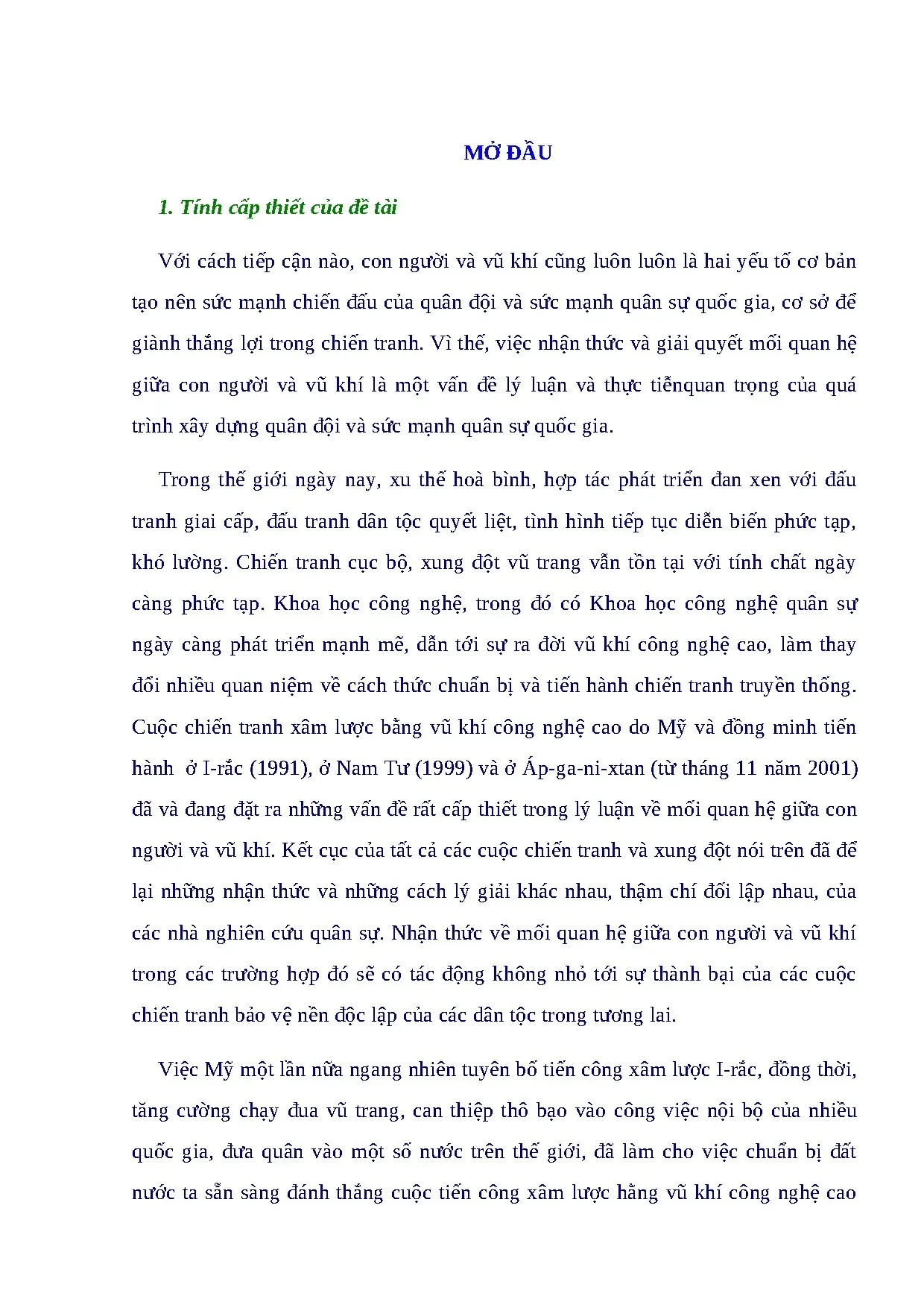 Luận án tiến sĩ mối quan hệ giữa con người với vũ khí trong