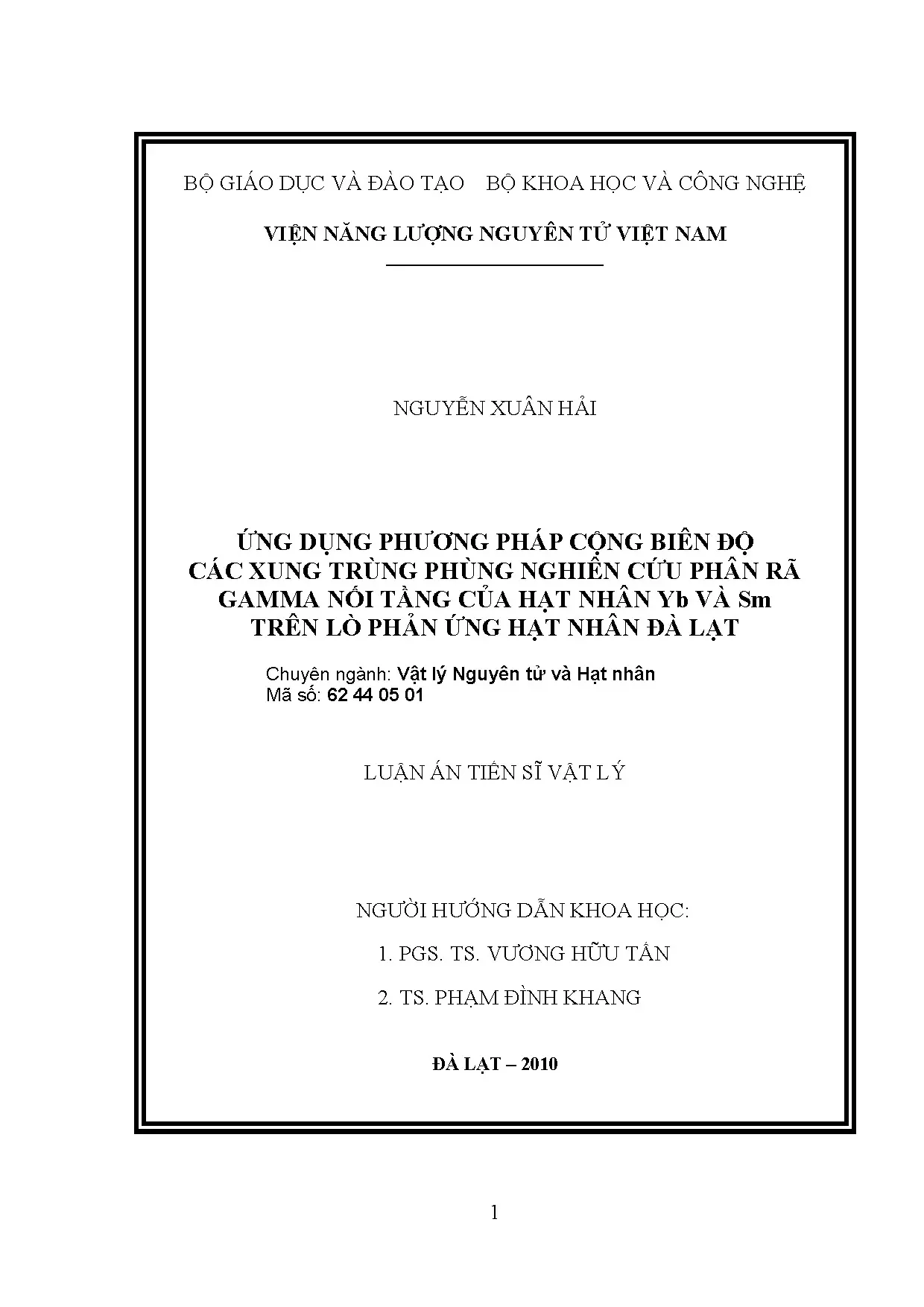Luận án tiến sĩ vật lý ứng dụng phương pháp cộng biên độ các