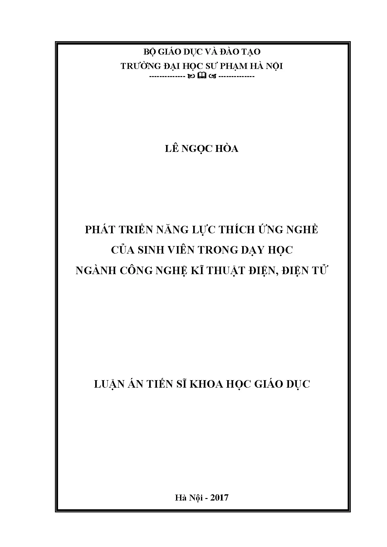 Phát triển năng lực thích ứng nghề của sinh viên trong dạy h