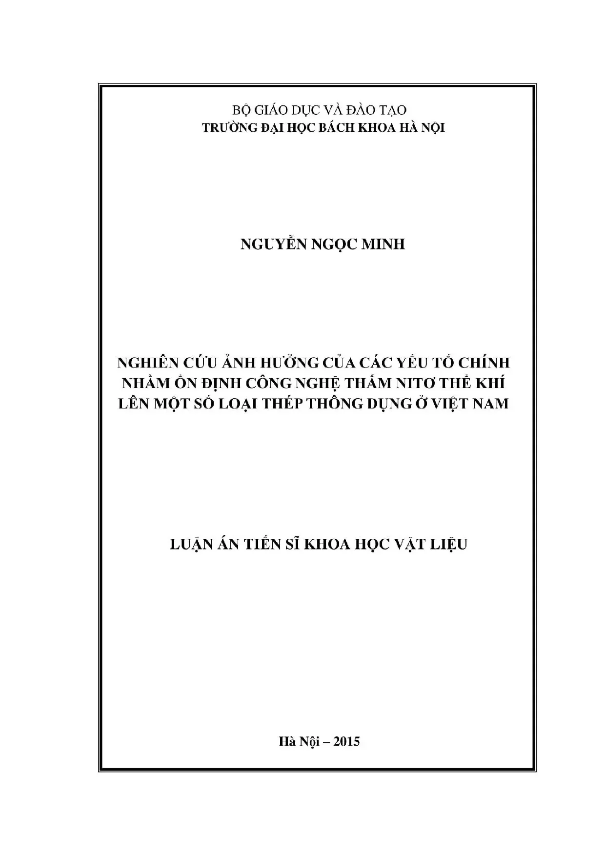 Nghiên cứu ảnh hưởng của các yếu tố chính nhằm ổn