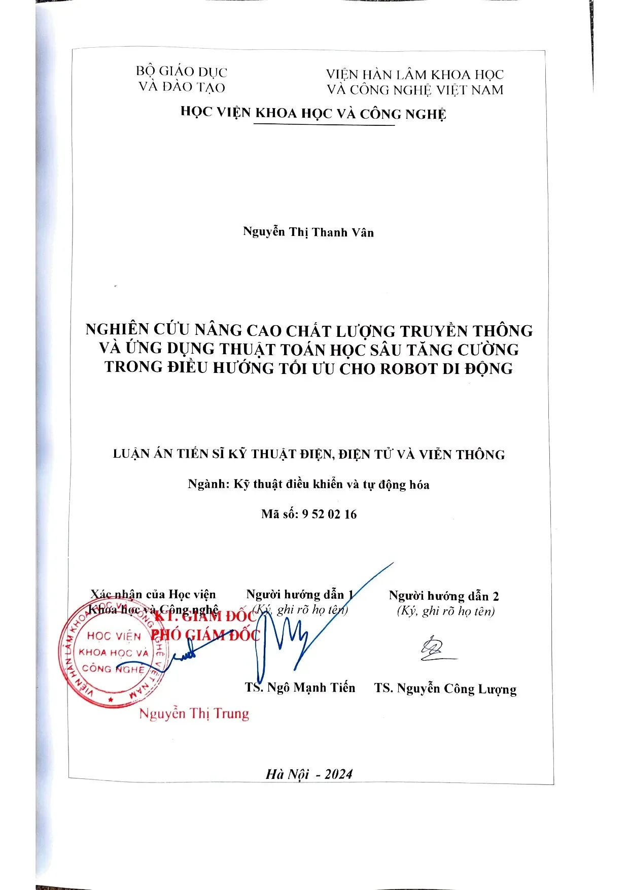 Tối ưu truyền thông & quỹ đạo robot di động
