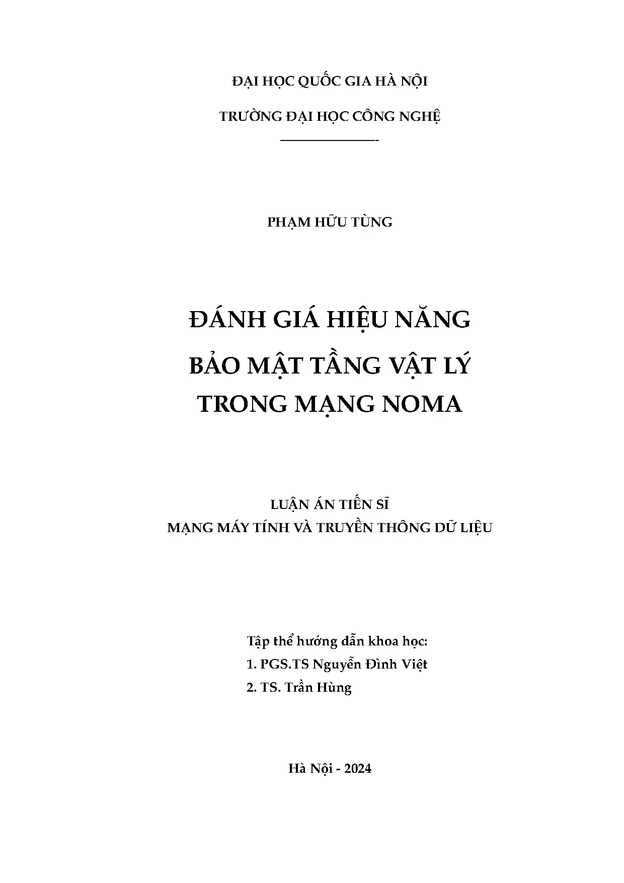Đánh giá hiệu năng bảo mật tầng vật lý trong mạng NOMA