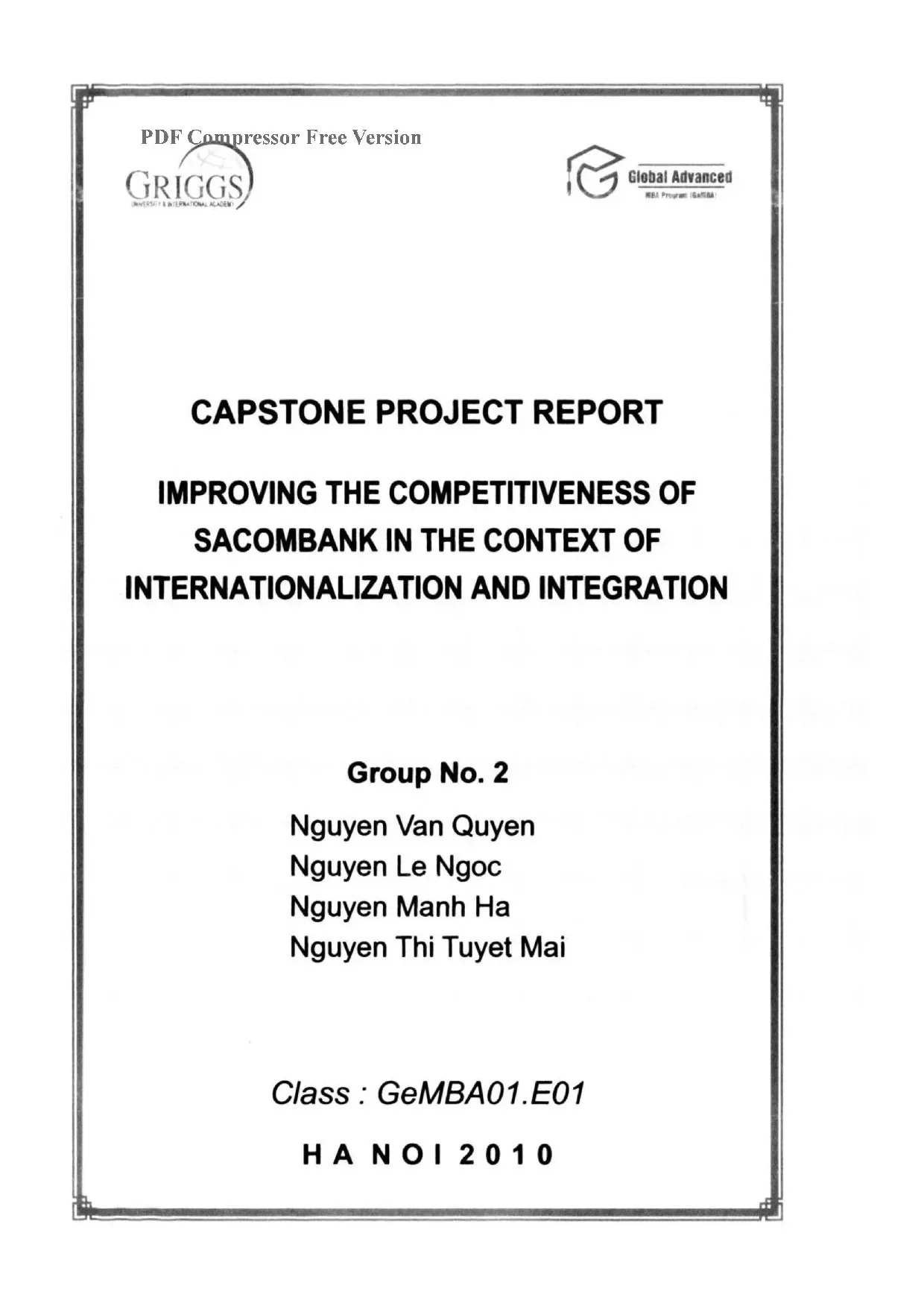 G1 00139 improving the competitiveness of sacombank in the c