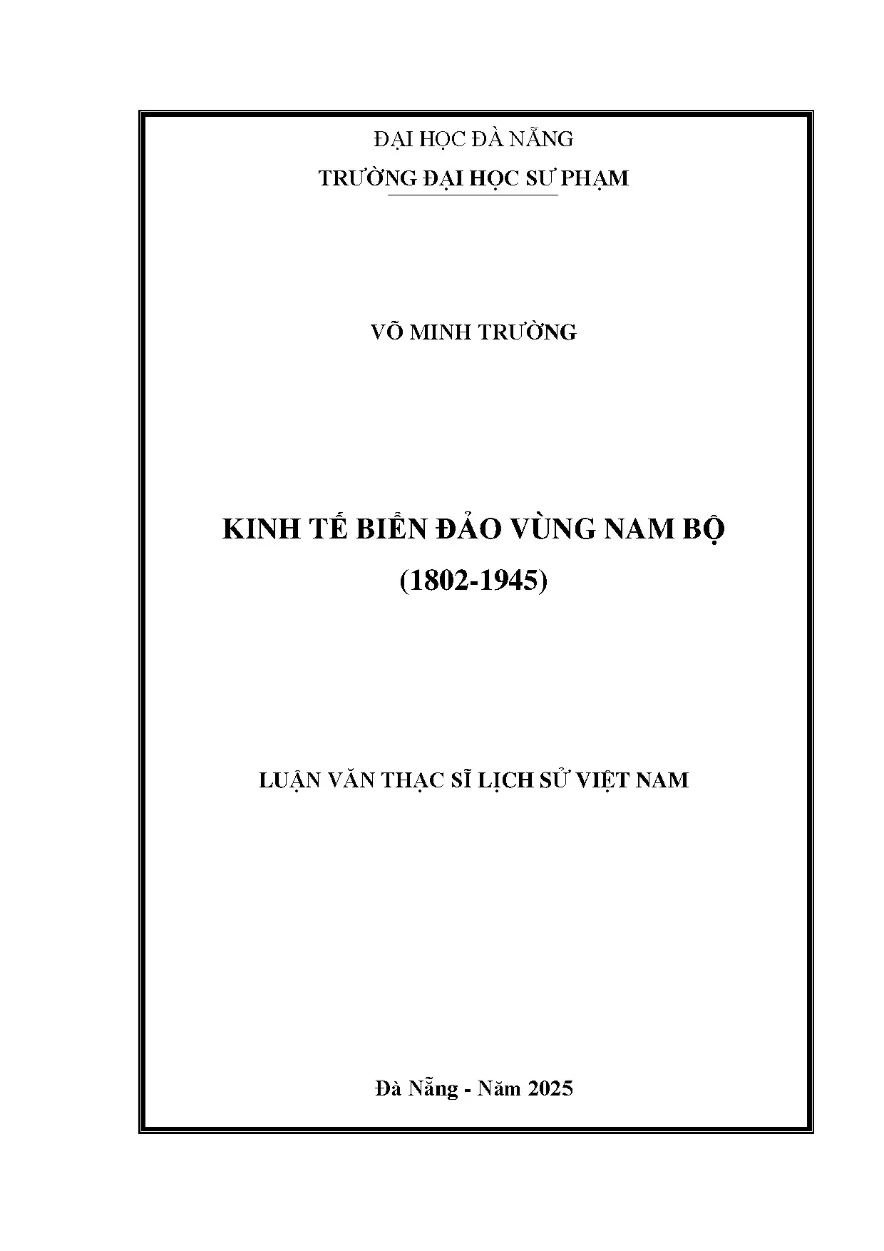 Kinh tế biển đảo vùng nam bộ 1802 1945