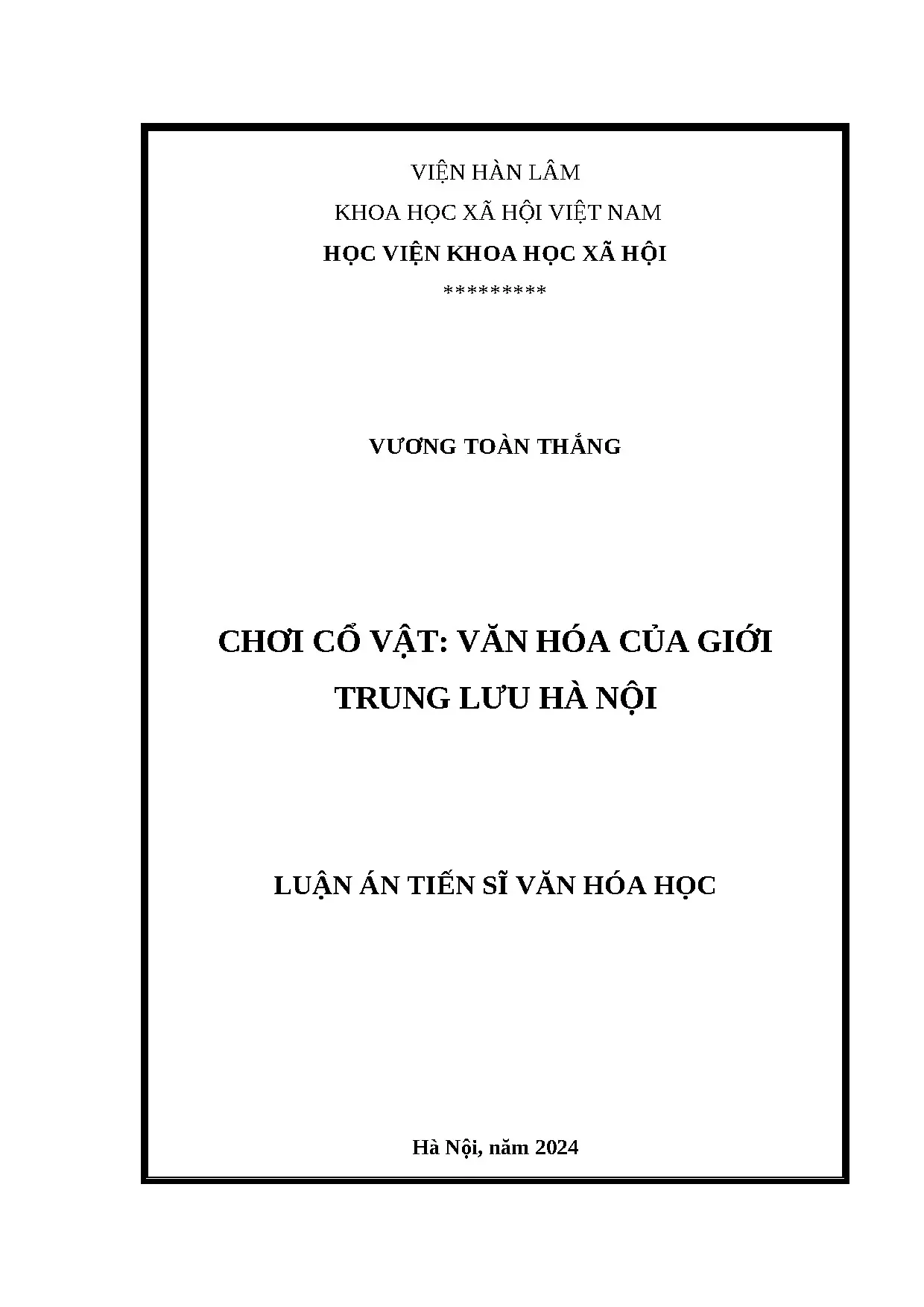 Chơi cổ vật: Văn hóa giới trung lưu Hà Nội