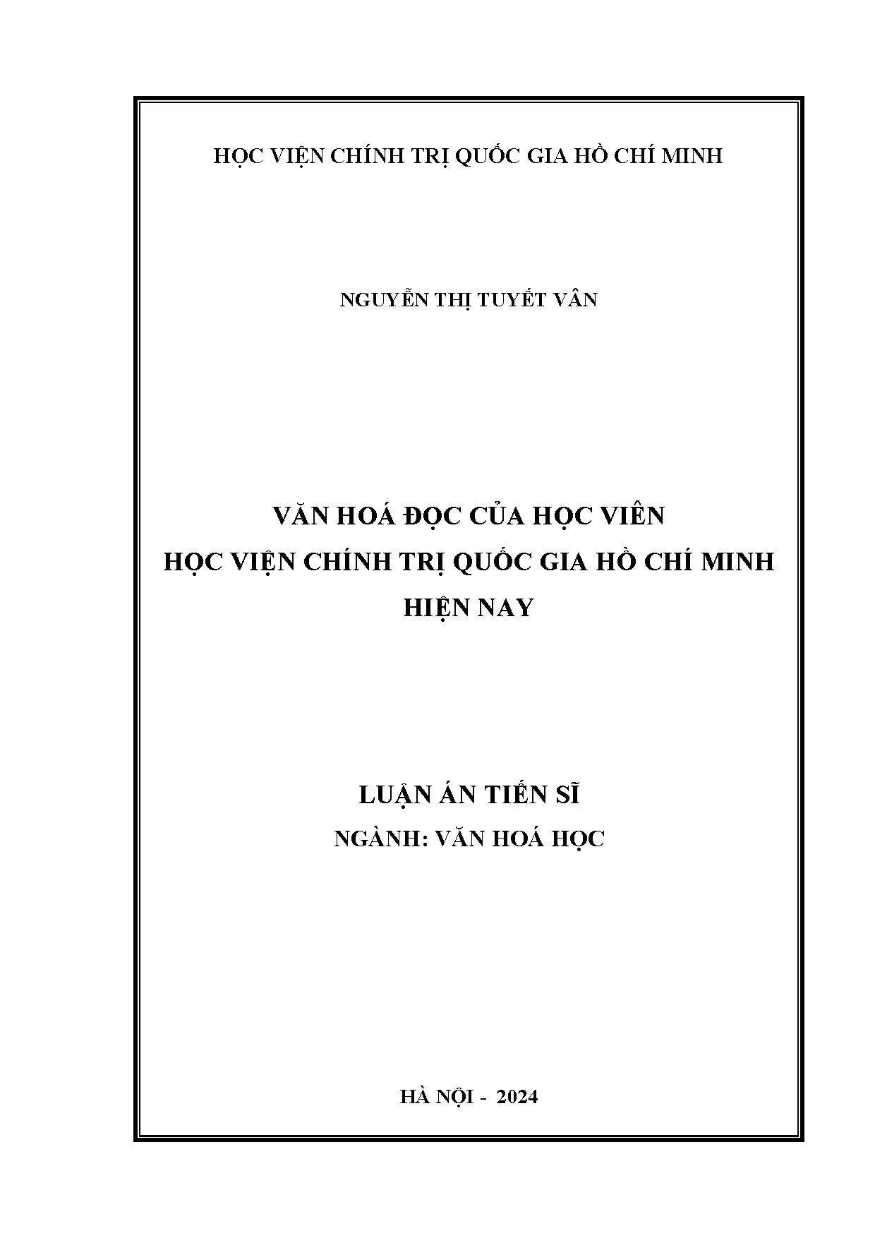 Văn hóa đọc học viên Học viện Chính trị Quốc gia Hồ Chí Minh