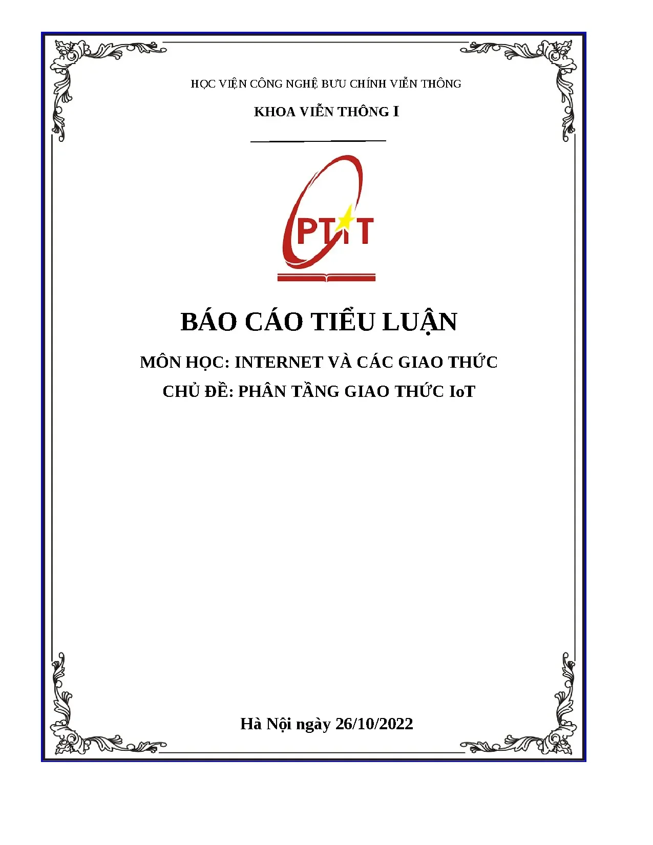 Phân tầng giao thức iot tiên tiến