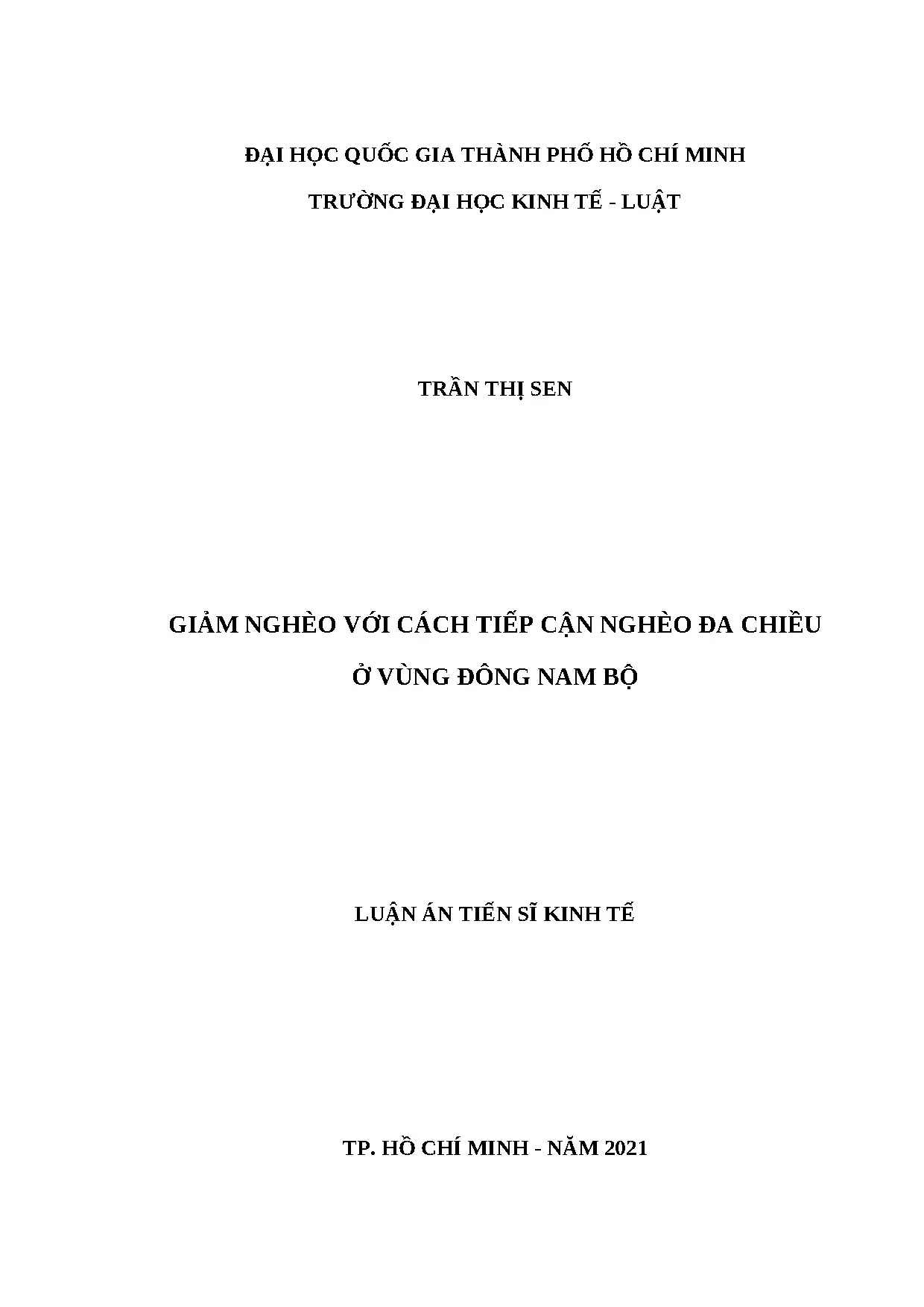Giảm nghèo với cách tiếp cận nghèo đa chiều ở vùng đông nam